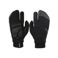Rękawiczki rowerowe - Rękawiczki rowerowe zimowe unisex KINETIXX Luzan black - miniaturka - grafika 1