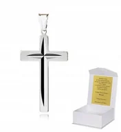 Biżuteria dla dzieci - ! 925 Srebrny Krzyżyk Katolicki 925 1,8g 4,5cm K4 - miniaturka - grafika 1