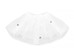 SPÓDNICZKA ANIOŁEK ZE ŚNIEŻYNKAMI BIAŁA 26cm - Sukienki i spódniczki dla dziewczynek - miniaturka - grafika 1