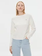 Swetry damskie - Tommy Hilfiger Sweter WW0WW40345 Écru Relaxed Fit - miniaturka - grafika 1