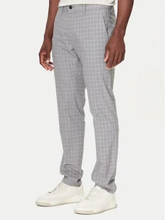 BOSS Chinosy 50547722 Szary Slim Fit - Spodnie męskie - miniaturka - grafika 1