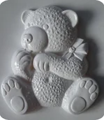 Akcesoria rzeźbiarskie - Forma do odlewów gipsu, miś, 1 element - miniaturka - grafika 1