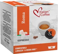 Kawa w kapsułkach i saszetkach - Italian Coffee Roma Espresso 16 kapsułek do Lavazza A Modo Mio - miniaturka - grafika 1