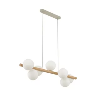 ESTERA WOOD LAMPA WISZĄCA 7 PŁ - Lampy sufitowe - miniaturka - grafika 1