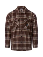 Koszule męskie - Santa Cruz Męska koszula casual - Lodge Shirt Mężczyźni Comfort Fit brązowy w kratkę, S - miniaturka - grafika 1