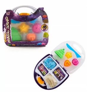 Piasek Kinetyczny W Walizce 400G Zestaw Foremek - Masy plastyczne - miniaturka - grafika 1