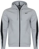 Bluzy męskie - REEBOK - BLUZA MĘSKA DreamBlend FZ Hoodie H49870-L - miniaturka - grafika 1