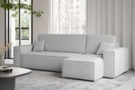 Narożniki - Sofa w kształcie L Best narożnik tkanina Abriamo jasnoszary prawy - miniaturka - grafika 1