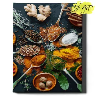 Obraz Malowanie po numerach NA RAMIE, 40x50 cm | Przyprawy w kuchni | Oh Art! - Malowanie po numerach Obraz Malowanie po numerach NA RAMIE, 40x50 cm | Przyprawy w kuchni | Oh Art! - Malowanie po numerach - miniaturka - grafika 1