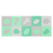 Maty piankowe - BabyOno puzzle piankowe Zwierzęta x 10 szt 396/01 - miniaturka - grafika 1
