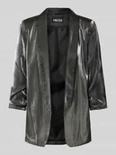 Marynarki i żakiety damskie - Żakiet długi o luźnym kroju z mieszanki wiskozy z marszczonymi rękawami model ‘BOSELLA’ - miniaturka - grafika 1