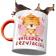 Kubki - Kubek Pomarańczowy z Tygryskiem Słodki na Prezent z Nadrukiem ze Zdjęciem + Opakowanie na prezent (wzór 04) - miniaturka - grafika 1