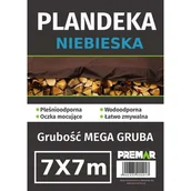 Folie budowlane - Plandeka 7 x 7 m niebieska PL - miniaturka - grafika 1