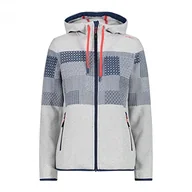 Kurtki męskie - CMP Damska kurtka polarowa Knit Tech Melange kurtka polarowa, męska, Deep Lake-Danube, 52, EIS, 40 - miniaturka - grafika 1