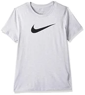 Koszulki i topy damskie - Nike Damska koszulka W Nk Dry Dfc Crew T-shirt White/Heather/Black S - miniaturka - grafika 1
