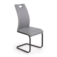 Krzesła - Krzesło Tapicerowane Szare Halmar K371 Popielaty - miniaturka - grafika 1