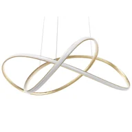 Lampy sufitowe - Lampa Wisząca Led Metalowa Złota Tumen - miniaturka - grafika 1