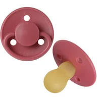 Smoczki uspokajające - Smoczek uspokajający okrągły lateksowy 6m+ Rhubarb / Mininor - miniaturka - grafika 1