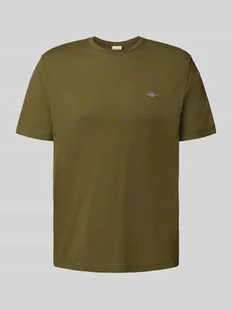 T-shirt o kroju regular fit z wyhaftowanym logo - Koszulki męskie - miniaturka - grafika 1
