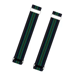 Opaska na rękaw granatowa w zielone paski EM - EM Men's Accessories - Czapki i chusty sportowe męskie - miniaturka - grafika 1