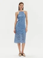 Sukienki - YAS Sukienka codzienna Milda 26032368 Niebieski Regular Fit - miniaturka - grafika 1