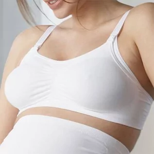 Bielizna ciążowa - Medela Biustonosz Cindy- biały / XL Biustonosz dla kobiet w ciąży i karmiących piersią - grafika 1