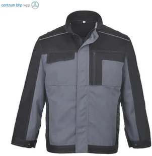 BLUZA PORTWEST TX33 HAMBURG; GRAFITOWY/SZARY - Odzież robocza - miniaturka - grafika 1