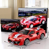 Klocki - KLOCKI CADA SAMOCHÓD SPORTOWY ZDALNIE STEROWANY C51072W - miniaturka - grafika 1