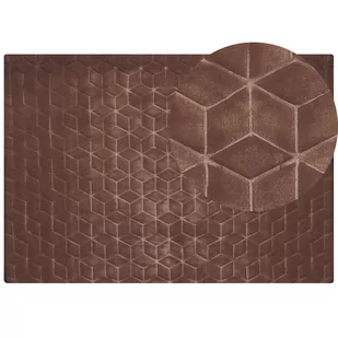 Dywan sztuczne futro królika 160 x 230 cm brązowy THATTA - Dywany Dywan sztuczne futro królika 160 x 230 cm brązowy THATTA - Dywany - miniaturka - grafika 1