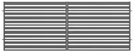Bramy garażowe - Brama ogrodzeniowa dwuskrzydłowa Ksenia antracyt, 150x400 cm - miniaturka - grafika 1
