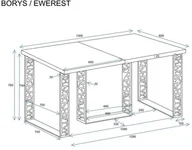 Stoły - Stół rozkładany BORYS 130330x80 dąb natura ENDO - miniaturka - grafika 1