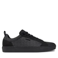 Sneakersy męskie - Sneakersy HUGO Morrie Tenn 50542667 Czarny - miniaturka - grafika 1