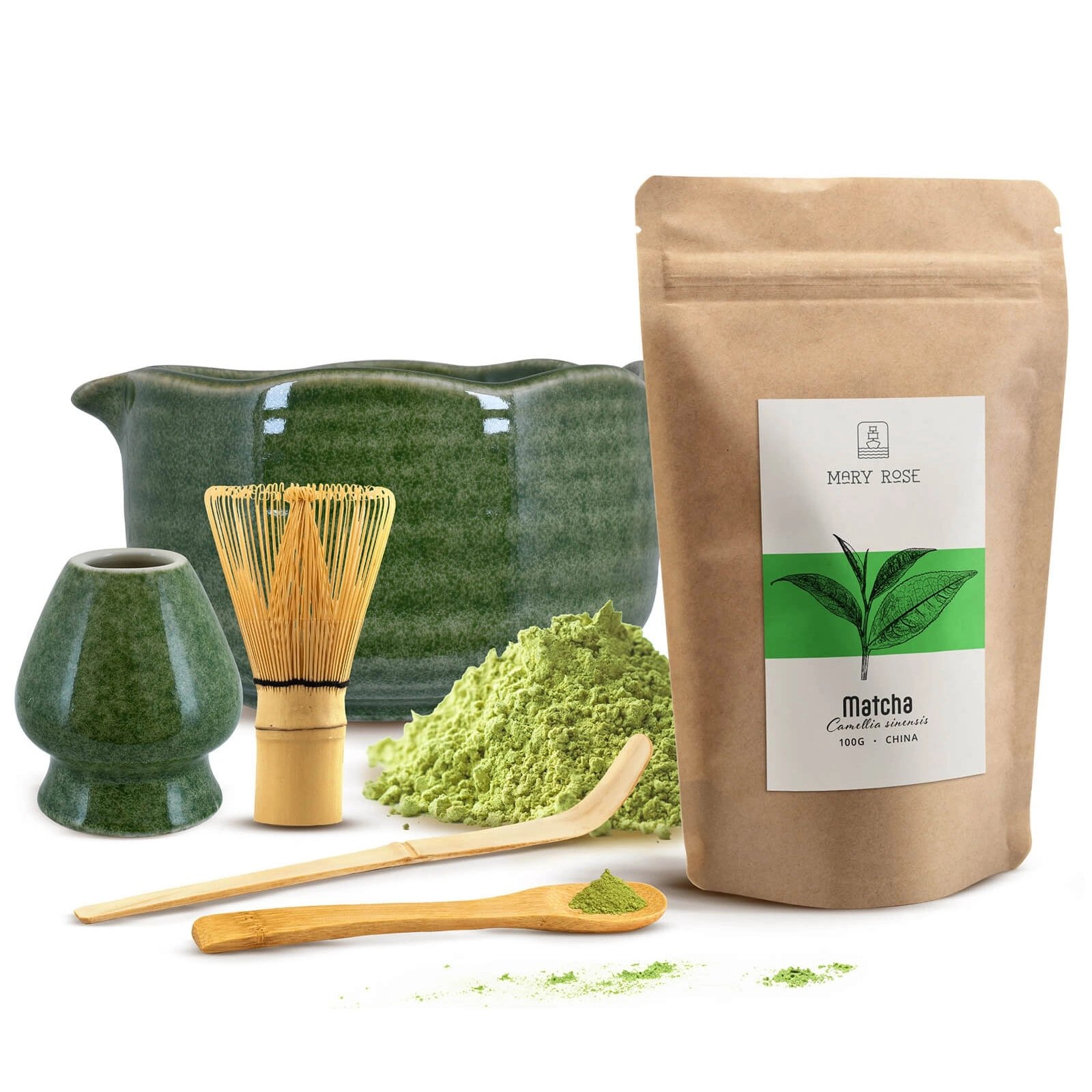 Zestaw akcesoriów Tonbo do parzenia herbaty Matcha Matchawan Kusenaoshi