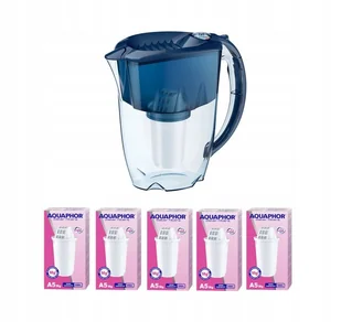 Dzbanek filtrujący Aquaphor Prestige 2.8 l z 6 wkładami A5 Mg, granatowy - Dzbanki filtrujące - miniaturka - grafika 1