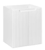 Szafki łazienkowe - Biała ryflowana szafka łazienkowa pod umywalkę H9-Z64 - miniaturka - grafika 1