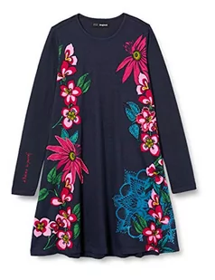 Desigual Vest_Wildflower Sukienka dziewczęca, Niebieski, 3-4 lat - Sukienki - miniaturka - grafika 1