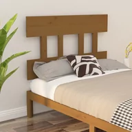 Inne meble do sypialni - Lumarko Wezgłowie łóżka, miodowy brąz, 103,5x3x81 cm, drewno sosnowe - miniaturka - grafika 1