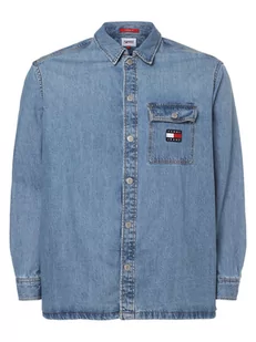 Tommy Jeans - Męska koszula jeansowa  Big &amp; Tall, niebieski - Koszule męskie - miniaturka - grafika 1