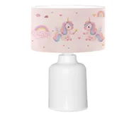 Wyposażenie pokoiku dziecięcego - Lampka dziecięca CANDY 1xE27/40W/230V różowa/biała - miniaturka - grafika 1