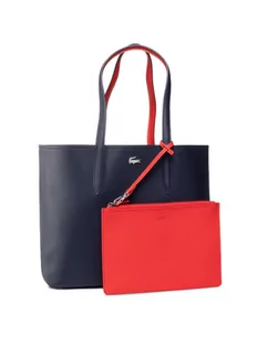 Lacoste Torebka Shopping Bag NF2142AA Czerwony - Torebki damskie - miniaturka - grafika 1