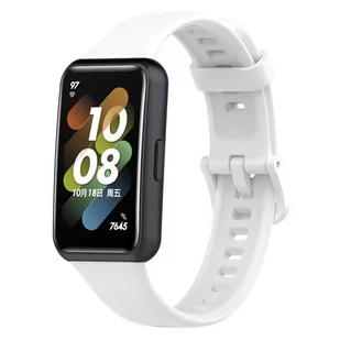Opaska Pasek Bransoleta Smoothband Huawei Band 7 Biała - Akcesoria do smartwatchy - miniaturka - grafika 1