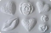 Akcesoria rzeźbiarskie - Artis Dea Forma do odlewów Odlewy gipsowe Serca i róże 2006006) 2006006 - miniaturka - grafika 1