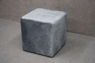 Pufa Single Tapicerowana Popielata 43X43X43 Cm B 2900 - Pufy i podnóżki - miniaturka - grafika 1