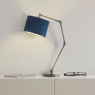 Lampy stojące - Lampka Stołowa Z Ruchomym Stelażem Asmara Velur, Granatowy - miniaturka - grafika 1