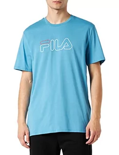 Koszulki męskie - FILA Męski T-shirt SOFADE, Cendre Blue, XS, cendre blue, XS - grafika 1
