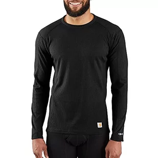 Carhartt Męska koszulka z długim rękawem Force Midweight Classic Thermal Base Layer, Czarny, M - Koszulki męskie - miniaturka - grafika 1