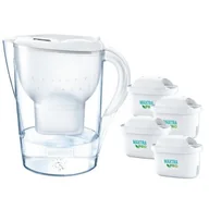 Dzbanki filtrujące - Dzbanek filtrujacy Brita Marella + 4 filtry MAXTRA PRO Pure Performance biały - miniaturka - grafika 1