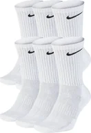 Skarpety termoaktywne - Nike Skarpety długie Everyday Cushion Crew 6PAK BIAŁE Sportowe L - miniaturka - grafika 1