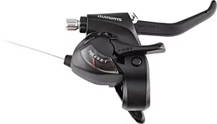 Shimano dźwignia przerzutek/hamulców ST-EF 41 Mod.15 SB-zapakowane, EZ Fire Plus, do hamulców typu V i mechanicznymi hamulce tarczowe z optycznym wskazaniem biegu, 2 ochraniacz na palce, czarny, 7-kro ESTEF41 (ESTEF41R7AL) - Hamulce rowerowe - miniaturka - grafika 1
