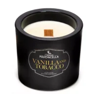 Świece - Świeczka sojowa Vanilla and Tabacco czarna 170g - miniaturka - grafika 1